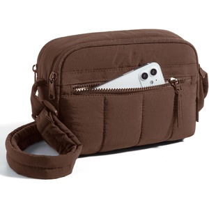 BAGSMART Cross Body Purse, Mini Crossbody Bags for Women Travel Purse(Dark Brown)