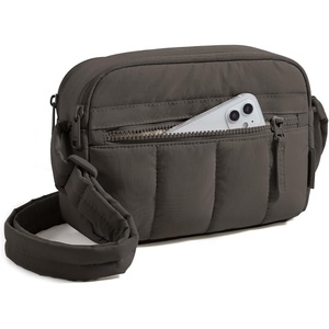 BAGSMART Cross Body Purse, Mini Crossbody Bags for Women Travel Purse(Grey)