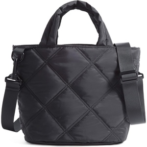 BAGSMART Crossbody Bags for Women, Lightweight Purses for Women, Quilted Puffer Tote Handbags for Daily Use,Shop,Travel(Black)