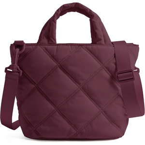 BAGSMART Crossbody Bags for Women, Lightweight Purses for Women, Quilted Puffer Tote Handbags for Daily Use,Shop,Travel(Cherry Red)