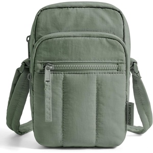 BAGSMART Crossbody Bags for Women, Mini Cell Phone Cross body Purses Travel Wallet with RFID Blocking Card Slots(Haze Green)