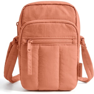 BAGSMART Crossbody Bags for Women, Mini Cell Phone Cross body Purses Travel Wallet with RFID Blocking Card Slots(Orange)