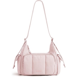 BAGSMART Crossbody Hobo Bags for Women, Small Puffer Everyday Purse(Candy Pink)