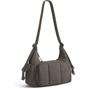 BAGSMART Crossbody Hobo Bags for Women, Small Puffer Everyday Purse(Charcoal Gray)