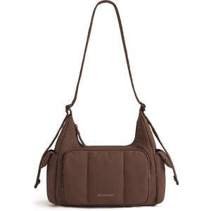 BAGSMART Crossbody Hobo Bags for Women, Small Puffer Everyday Purse(Coffee Brown)