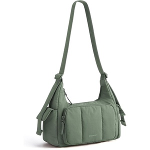 BAGSMART Crossbody Hobo Bags for Women, Small Puffer Everyday Purse(Smoke Green)
