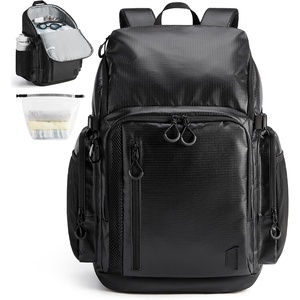 BAGSMART Gym Backpack for Men with Shoe Compartment for Multi-Sport(Black)