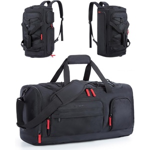 BAGSMART Gym Bag for Men, Athletic Sports Backpack Travel Hiking Duffel(Black)