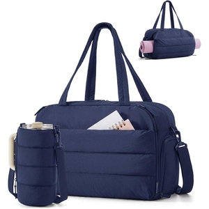 BAGSMART Gym Bag for Women, Lightweight Duffel with Shoe Compartment, Tote Bag with Wet Pocket for Yoga Travel, Pink(Deep Blue)