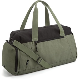 BAGSMART Gym Bags for Men Women, Foldable Travel Duffle Bag, Lightweight Weekender Duffel Bag With Shoe Compartment, Water Resistant Workout Duffle Sports Bag for Travel Yoga, Black(Army Green)