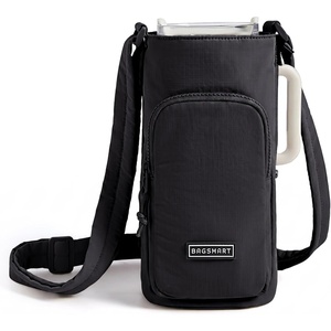 BAGSMART Magnetic 40oz Water Bottle Holder with Strap, Crossbody Purse Gym Accessories for Women(Classic)