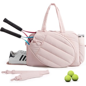 BAGSMART Tennis Gym Bag for Women, 2-in-1 Pickleball Backpack Sports Duffle(Candy Pink)