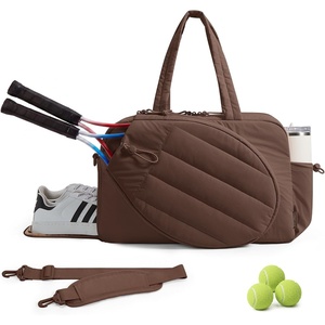 BAGSMART Tennis Gym Bag for Women, 2-in-1 Pickleball Backpack Sports Duffle(Mocha Brown)