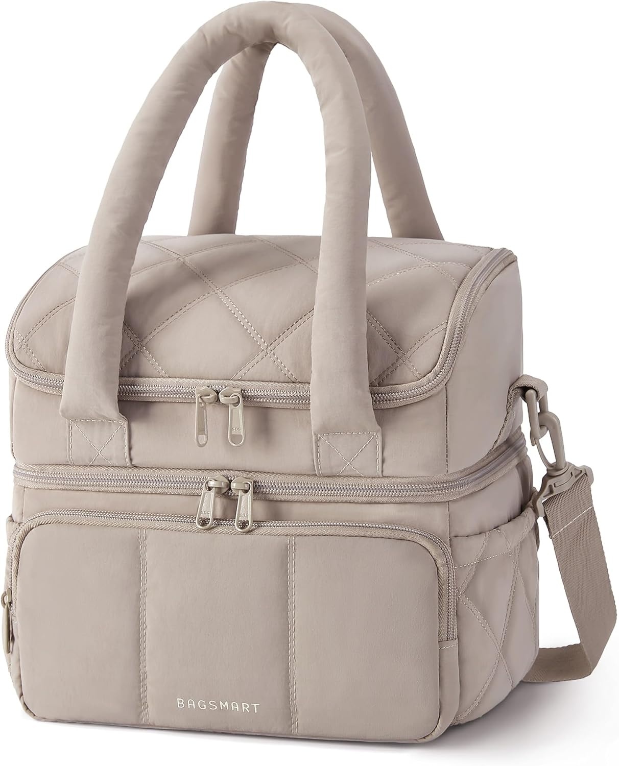 image:imageBAGSMART Lunch Bag Women Double Deck Insulated Lunch Box CamelCamel