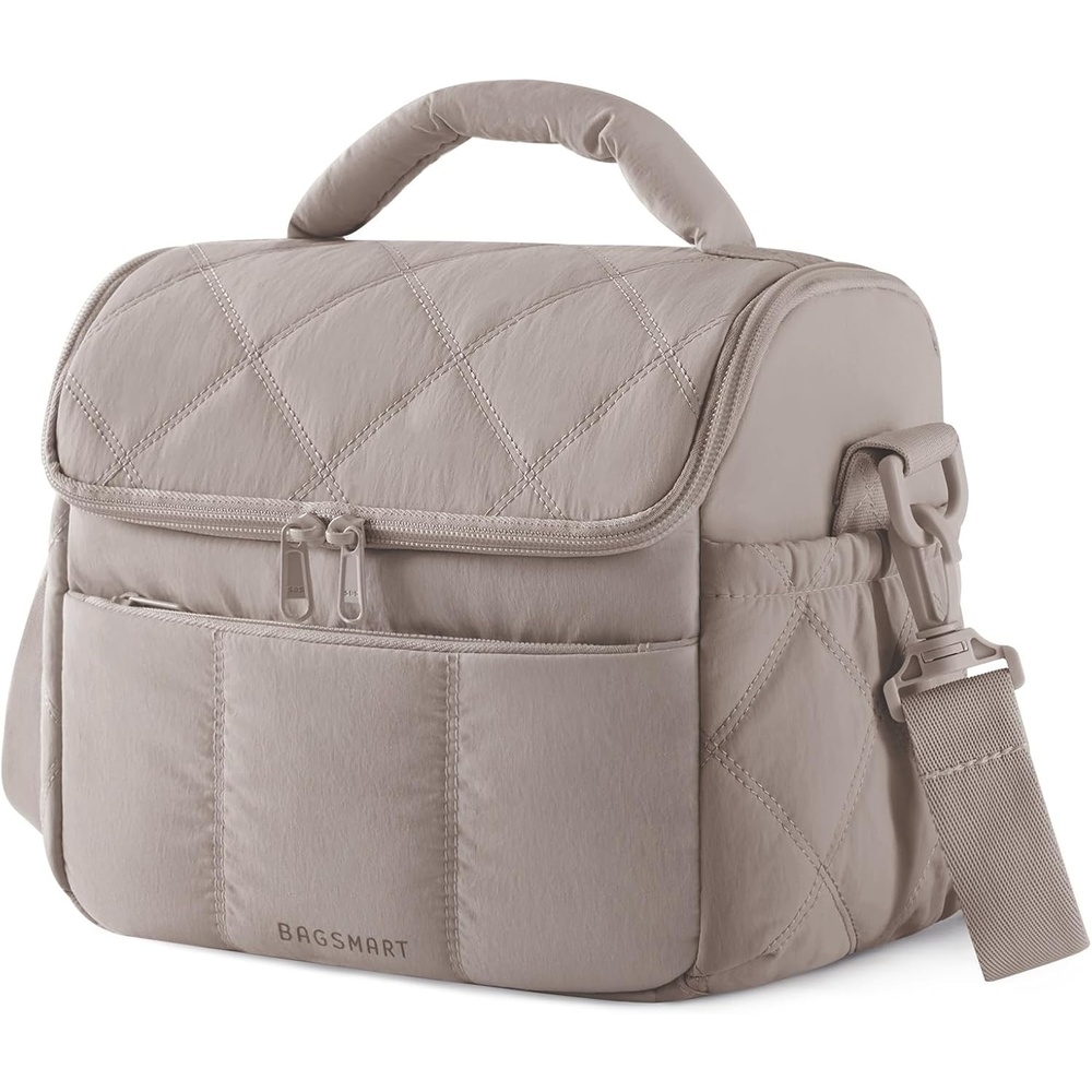 image:imageBAGSMART Lunch Bag Women Double Deck Insulated Lunch Box CamelCamel