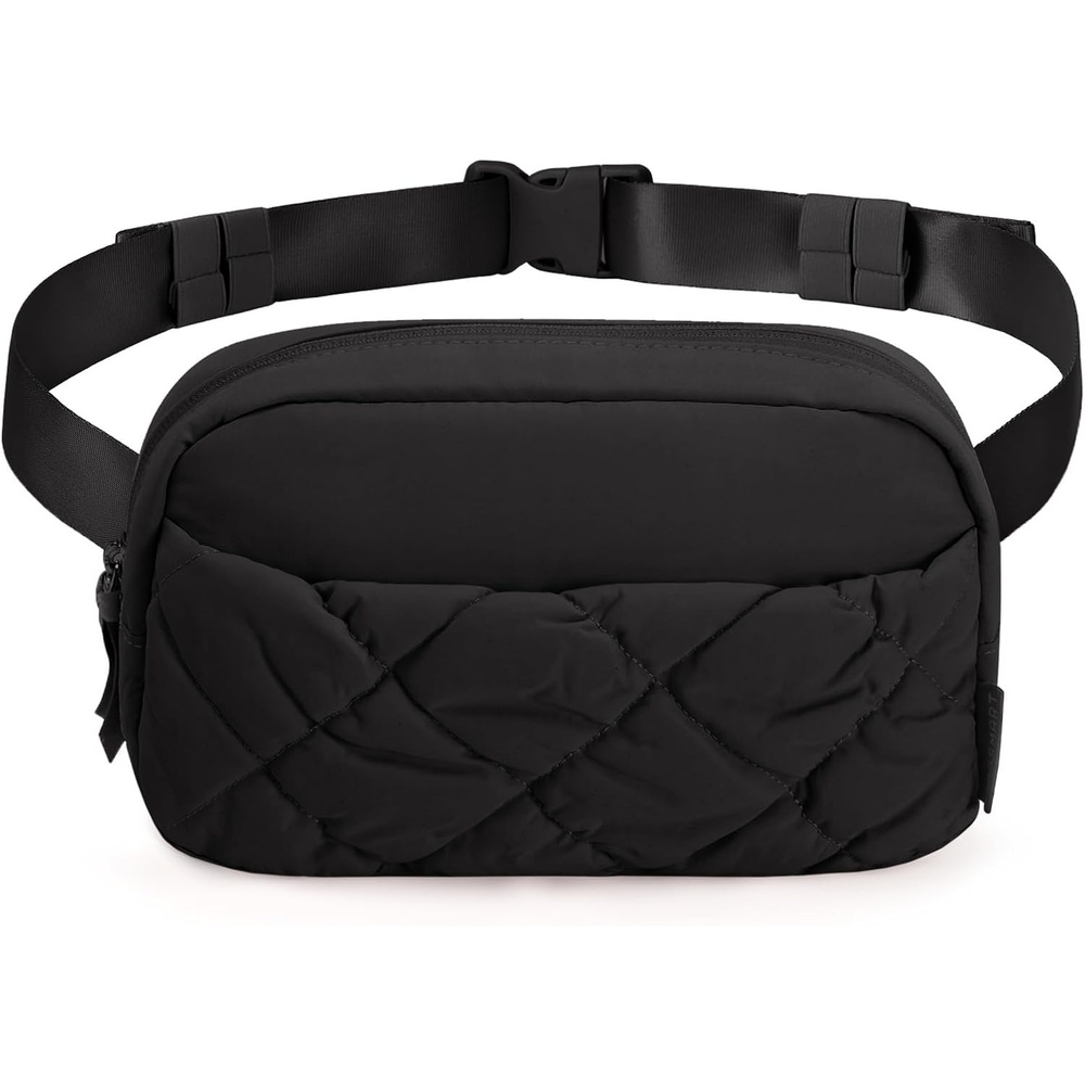 image:imageBAGSMART Puffy Fanny Packs for Women Belt Bag with Adjustable StrapBlackpuffy