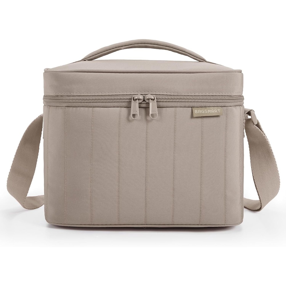 image:imageBAGSMART Puffy Insulated Lunch Bag Lightweight Large 14L Double Deck CamelACamel