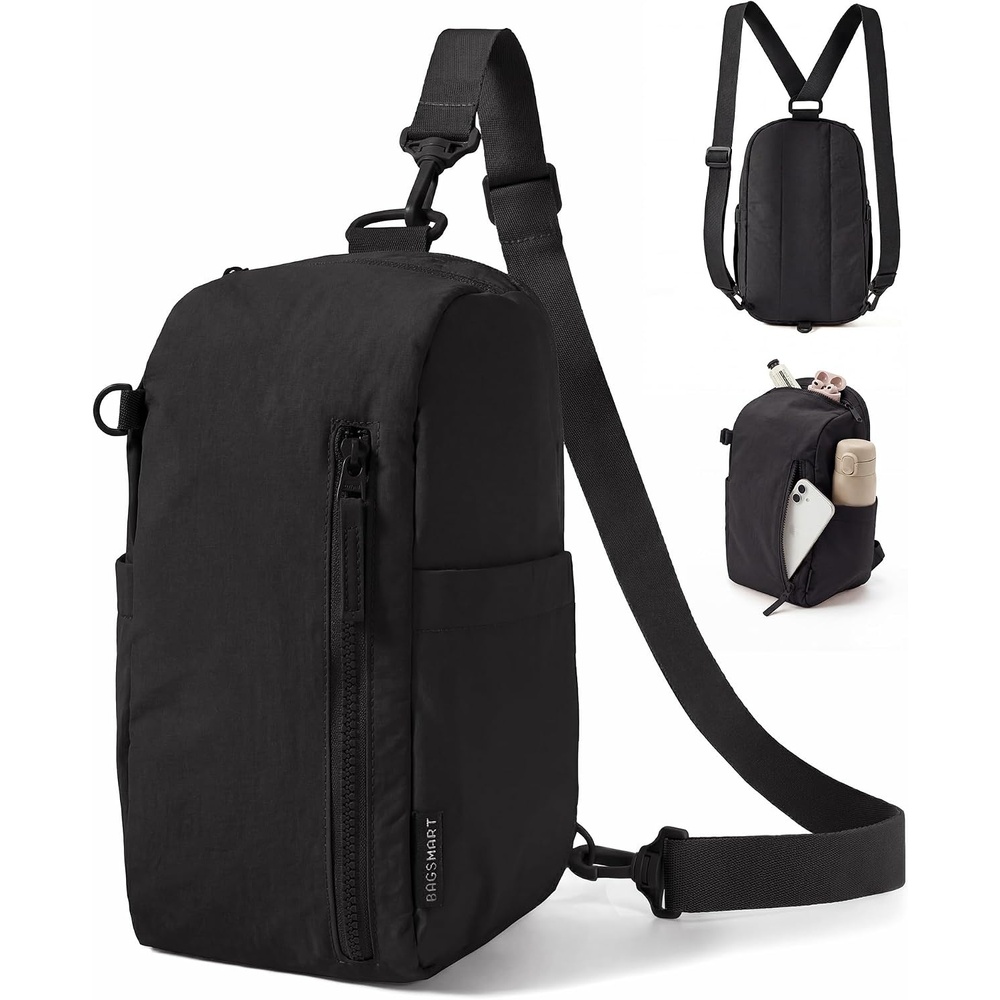 image:imageBAGSMART Small Crossbody Bags for Women Puffer Sling Bag Fanny PacksCharcoal