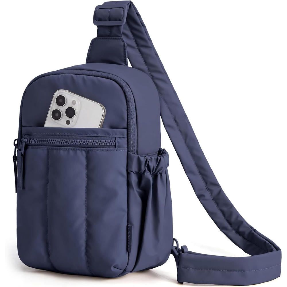 image:imageBAGSMART Small Crossbody Bags for Women Puffer Sling Bag Fanny PacksNavy