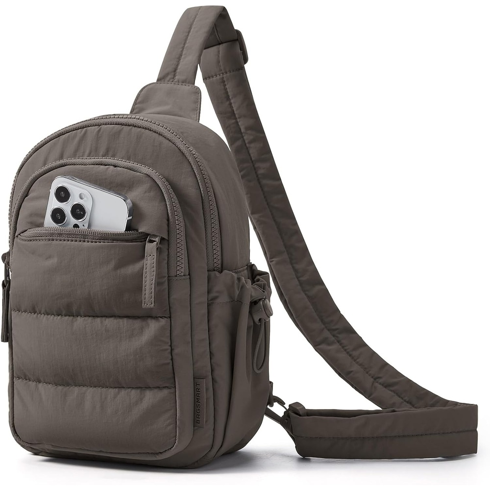 image:imageBAGSMART Small Sling Bag for Women Puffer Crossbody Bag Hobo HandbagDim Gray