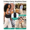 BAGSMART Crossbody Purses for Women with Adjustable Strap Small Puffer bag(Camel)
