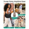 BAGSMART Crossbody Purses for Women with Adjustable Strap Small Puffer bag(Dark Brown)