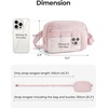 BAGSMART Fanny Packs for Women Cross Body, Quilted Puffy Belt Bag with Pockets, Fashion Waist Packs for Traveling Hiking Black(Red)