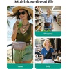 BAGSMART Fanny Packs for Women Cross Body, Quilted Puffy Belt Bag with Pockets, Fashion Waist Packs for Traveling Hiking Black(Z-Coffee Brown)