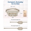 BAGSMART Fanny Packs for Women, Running Workout Traveling Hiking, Beige(Beige Green)