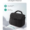 BAGSMART Lunch Bag Women, Double Deck Insulated Lunch Box, Camel(Black)