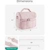 BAGSMART Lunch Bag Women, Double Deck Insulated Lunch Box, Camel(Camel)