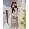 BAGSMART Lunch Bag Women, Double Deck Insulated Lunch Box, Camel(Lavender Purple)