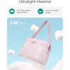 BAGSMART Puffy Insulated Lunch Bag, Lightweight Large 14L Double Deck Camel(A-Coffee Brown)