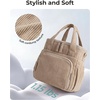 BAGSMART Puffy Insulated Lunch Bag, Lightweight Large 14L Double Deck Camel(Sage Green)