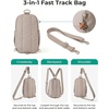 BAGSMART Small Crossbody Bags for Women, Puffer Sling Bag Fanny Packs(Light Pink)