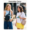 BAGSMART Small Crossbody Bags for Women, Puffer Sling Bag Fanny Packs(Navy)