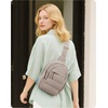 BAGSMART Small Sling Bag for Women, Puffer Crossbody Bag Hobo Handbag(Camel)