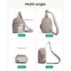 BAGSMART Small Sling Bag for Women, Puffer Crossbody Bag Hobo Handbag(Deep Marina)