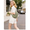 BAGSMART Small Sling Bag for Women, Puffer Crossbody Bag Hobo Handbag(Olive)