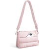 BAGSMART Cross Body Purse, Medium Crossbody Bags for Women Travel Purse, 4.3L Puffy Handbag Wallet with RFID Blocking Slots(Pink)