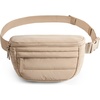 BAGSMART Fanny Packs for Women Two Way Zipper Belt Bag with Strap(Brown)