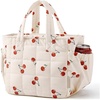 BAGSMART Lunch Bag Men’s Small Cool Quilted Insulated Leakproof Lightweight(Cherry)