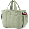 BAGSMART Lunch Bag Men’s Small Cool Quilted Insulated Leakproof Lightweight(Forest Green)