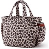 BAGSMART Lunch Bag Men’s Small Cool Quilted Insulated Leakproof Lightweight(Leopard Print)