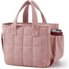 BAGSMART Lunch Bag Men’s Small Cool Quilted Insulated Leakproof Lightweight(Nude Pink)