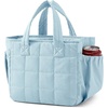 BAGSMART Lunch Bag Men’s Small Cool Quilted Insulated Leakproof Lightweight(Sky Blue)