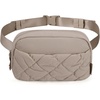 BAGSMART Puffy Fanny Packs for Women Belt Bag with Adjustable Strap(Camel)