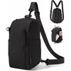 BAGSMART Small Crossbody Bags for Women, Puffer Sling Bag Fanny Packs(Charcoal)