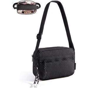 BAGSMART Cross Body Purse, Small Crossbody Bags for Women Travel Purse, Casual Shoulder Handbag Wallet(Black)