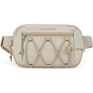 BAGSMART Fanny Packs for Women, Running Workout Traveling Hiking, Beige(Beige Green)